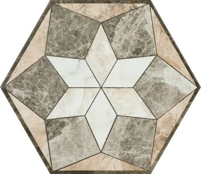 Seranit Geohex 20x23 Bej Mermer Görünümlü Karo - Görsel 2