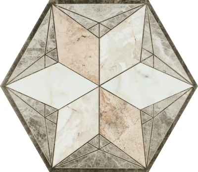 Seranit Geohex 20x23 Bej Mermer G örünümlü Karo - Görsel 3