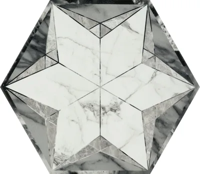 Seranit Geohex 20x23 Gri Mermer Görünümlü Karo - Görsel 2