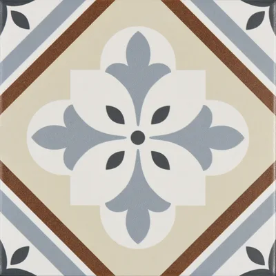 Seranit Orleans Mat Bej Mavi 20x20