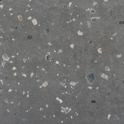 Seranit Terrazzo 60x60 Antrasit Doğal Taş Dokulu Karo - Görsel 1