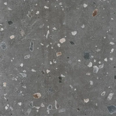 Seranit Terrazzo 60x60 Antrasit Doğal Taş Dokulu Karo - Görsel 2